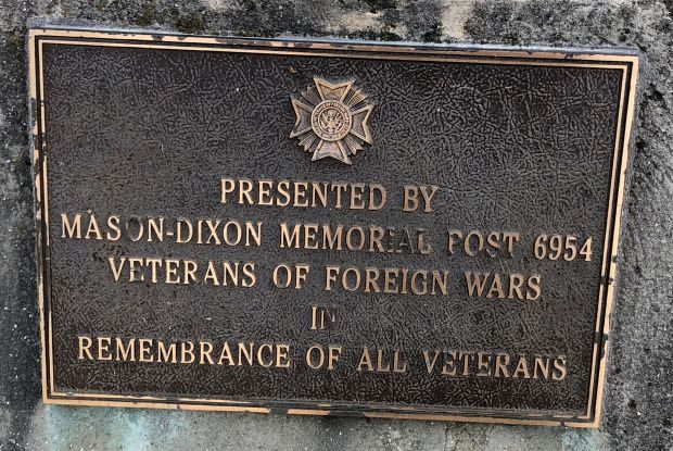 MASON-DIXON MEMORIAL POST 6954 ALL VETERANS MEMORIAL PLAQUE