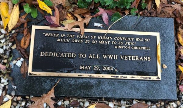 BIGLERVILLE ALL WWII VETERANS MEMORIAL PLAQUE