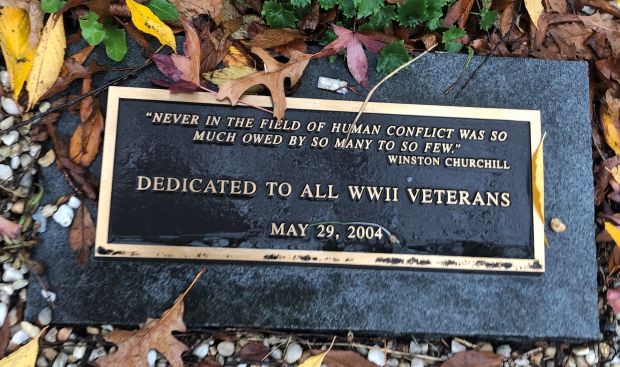 BIGLERVILLE ALL WWII VETERANS MEMORIAL PLAQUE
