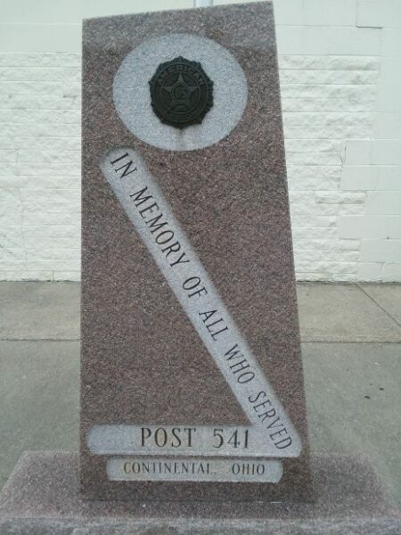 AMERICAN LEGION POST 541 VETERANS MEMORIAL