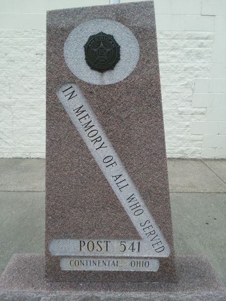 AMERICAN LEGION POST 541 VETERANS MEMORIAL