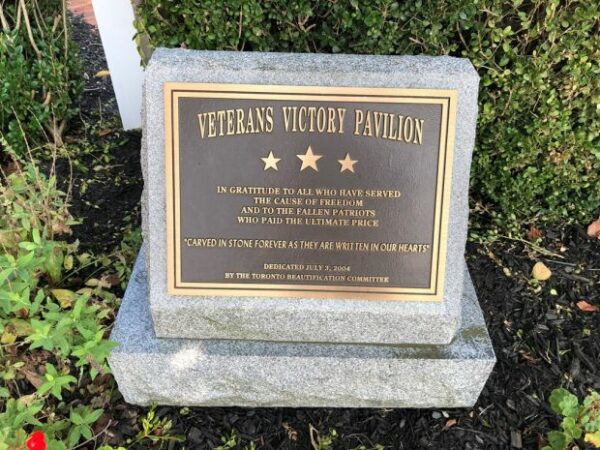 VETERANS VICTORY PAVILION MEMORIAL PL;AQUE