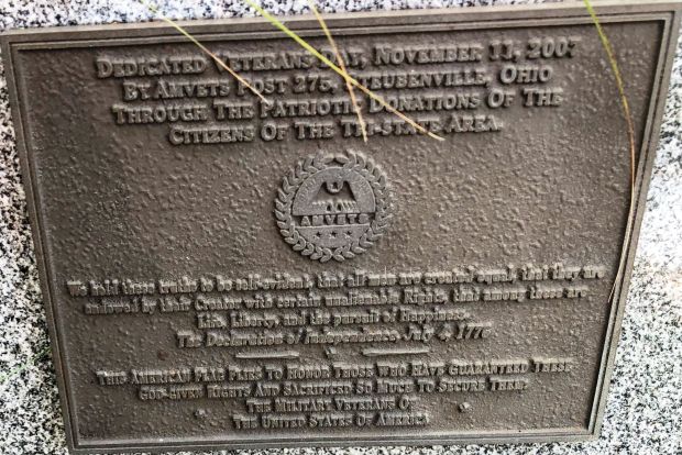 AMVETS POST 275 VETERANS MEMORIAL PLAQUE