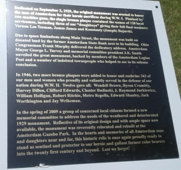 HEAVY MG08 MACHINE GUNS MEMORIAL PLAQUE B