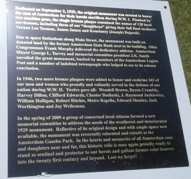 HEAVY MG08 MACHINE GUNS MEMORIAL PLAQUE B