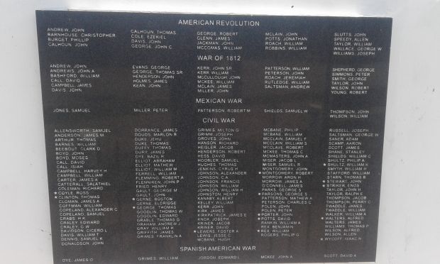 AMSTERDAM VETERANS MEMORIAL PLAQUE A