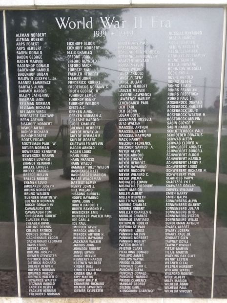 A TRIBUTE TO OUR MILITARY WAR MEMORIAL PLAQUE B