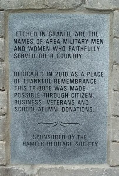 A TRIBUTE TO OUR MILITARY WAR MEMORIAL STONE C