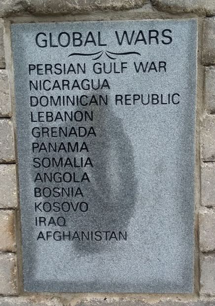 A TRIBUTE TO OUR MILITARY WAR MEMORIAL STONE B