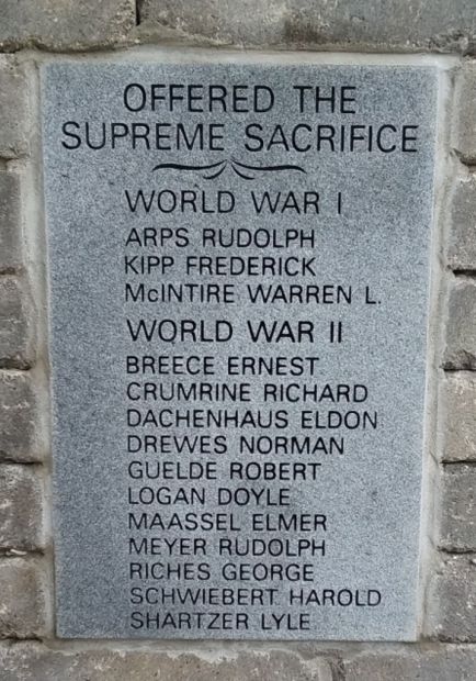 A TRIBUTE TO OUR MILITARY WAR MEMORIAL STONE A