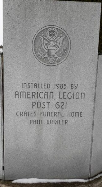 AMERICAN LEGION POST 621 VETERANS MEMORIAL CENTER STONE