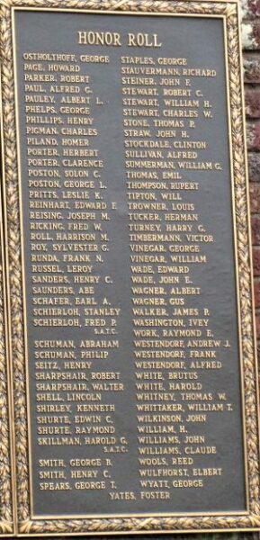 LOCKLAND WORLD WAR MEMORIAL PLAQUE D