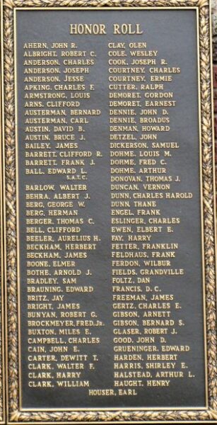 LOCKLAND WORLD WAR MEMORIAL PLAQUE B