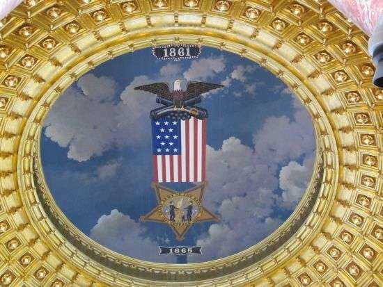 IOWA STATE CAPITAL G.A.R. MEMORIAL MURAL CEILING