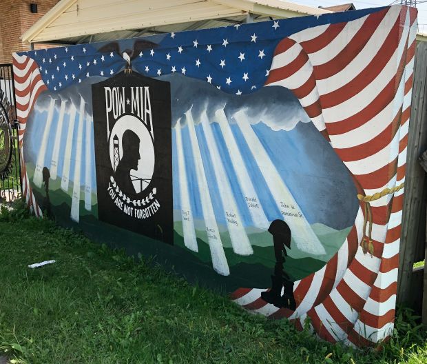 AMERICAN LEGION POST 70  POW MIA WAR MEMORIAL MURAL