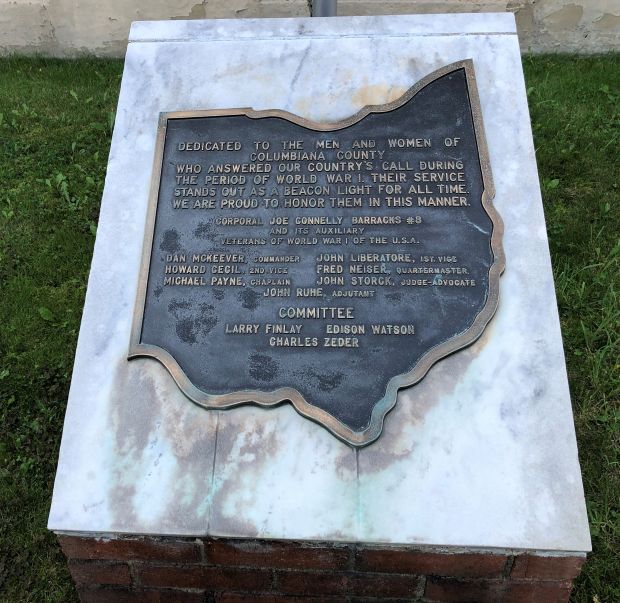 COLUMBIANA COUNTY WORLD WAR I MEMORIAL