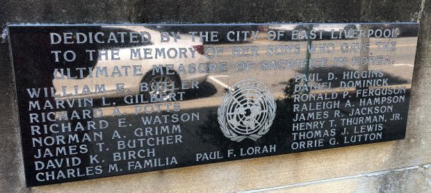CITY OF EAST LIVERPOOL KOREAN WAR ULTIMATE SACRIFICE MEMORIAL