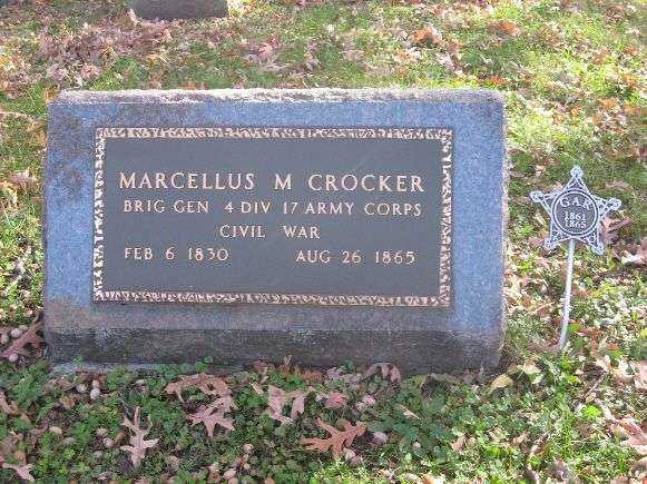 BRIG. GEN. MARCELLUS M. CROCKER WAR MEMORIAL PLAQUE