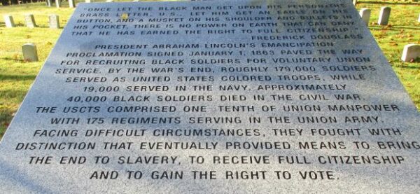 FERN CLIFF CEMETERY UNITED STATES COLORED TROOPS MEMORIAL STONE