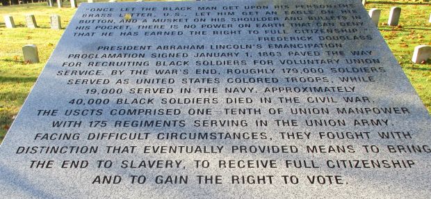 FERN CLIFF CEMETERY UNITED STATES COLORED TROOPS MEMORIAL STONE