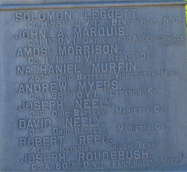 BETHLEHEM CEMETEY CIVIL WAR MEMORIAL STONE C