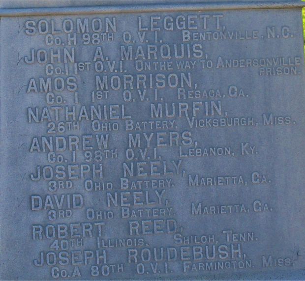 BETHLEHEM CEMETEY CIVIL WAR MEMORIAL STONE C