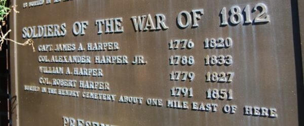 UNIONVILLE CEMETERY SOLDIERS OF THE WAR OF 1812 MEMORIAL PLAQUE