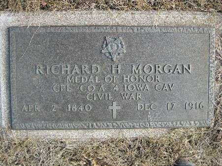 CPL. RICHARD H, MORGAN MEDAL OF HONOR GRAVESTONE