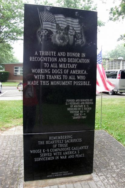 STATEN ISLAND WAR DOG MEMORIAL BACK