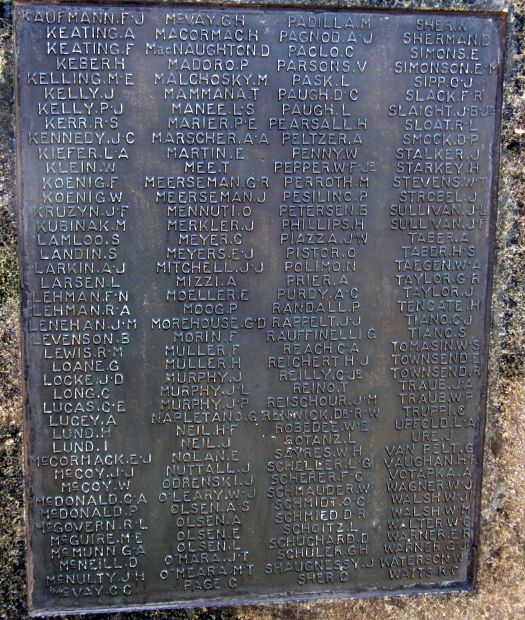 FIFTH WARD WORLD WAR MEMORIAL PLAQUE D