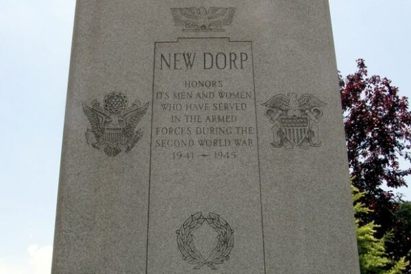 NEW DORP SECOND WORLD WAR MEMORIAL DEDICATION STONE
