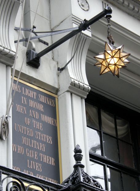 MEMORIAL LIGHT IN HONOR OF THOSE WHO MADE THE SUPREME SACRIFICE