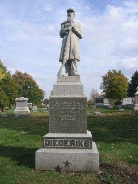 PVT. GERRAT DIEDERICKS CIVIL WAR MEMORIAL