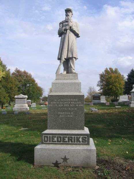 PVT. GERRAT DIEDERICKS CIVIL WAR MEMORIAL