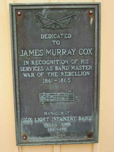 JAMES MURRAY COX MEMORIAL PLAQUE