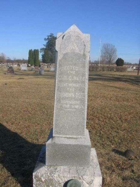 WAPELLO CEMETERY UNKNOWN CIVIL WAR DEAD MEMORIAL