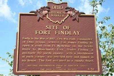 SITE OF FORT FINDLAY MEMORIAL MARKER