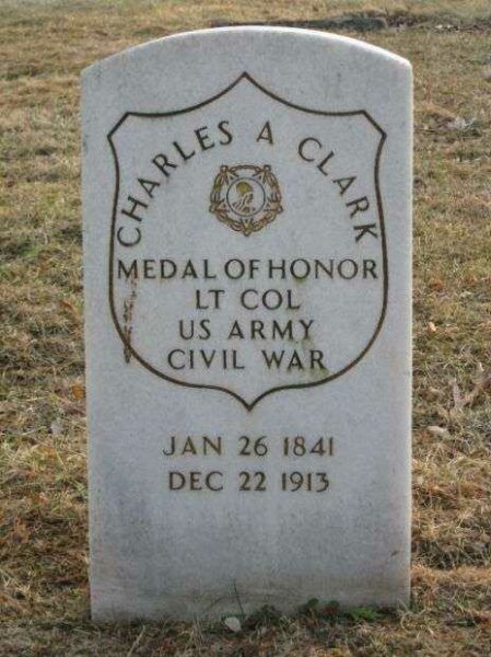 LT. COL. CHARLES A. CLARK MEDAL OF HONOR GRAVESTONE