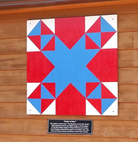 “FIELDS OF VALOR” WAR MEMORIAL QUILT