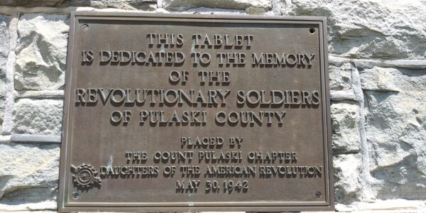 PULASKI COUNTY REVOLUTIONARY SOLDIERS WAR MEMORIAL PLAQUE