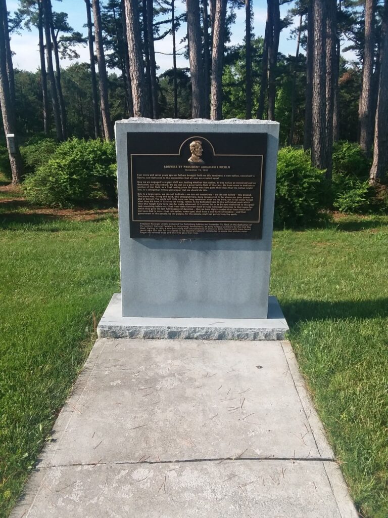 SOUTHWEST VIRGINIA VETERANS CEMETERY ADDRESS BY PRESIDENT ABRAHAM LINCOLN MEMORIAL