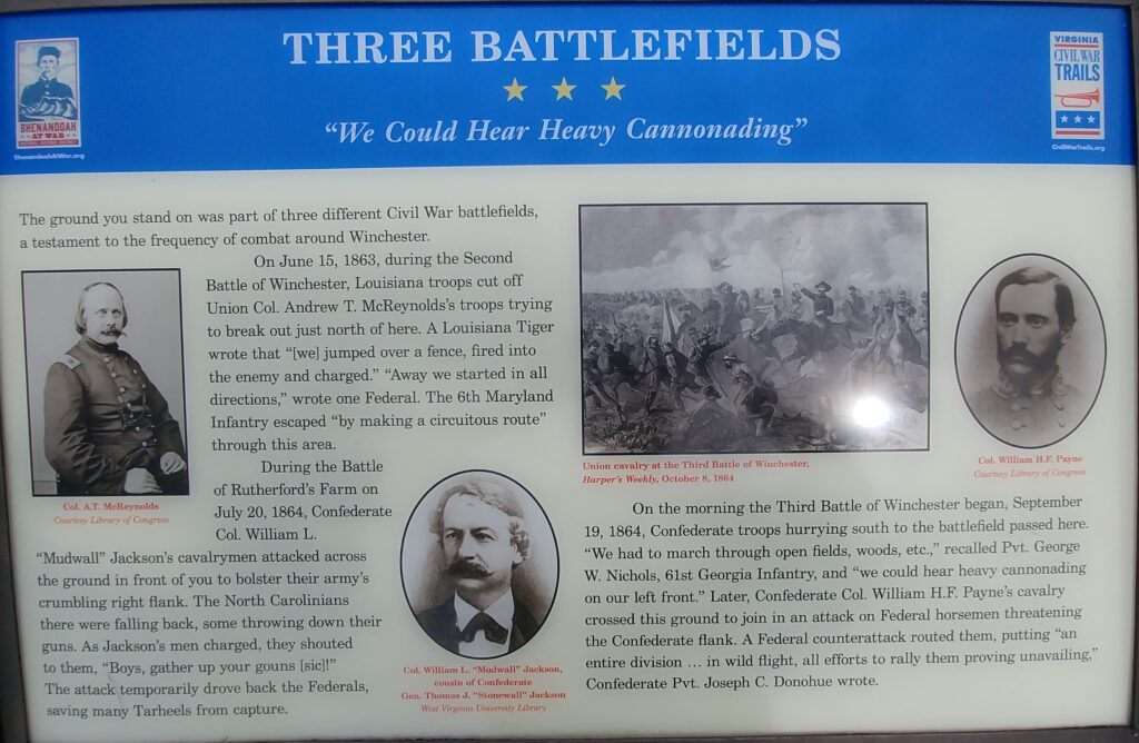THREE BATTLEFIELDS WAR MEMORIAL PANEL