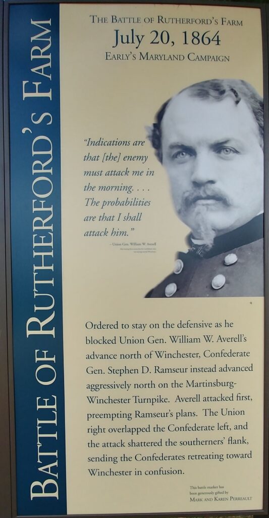 THE BATTLE OF RUTHERFORD’S FARM WAR MEMORIAL PLAQUE
