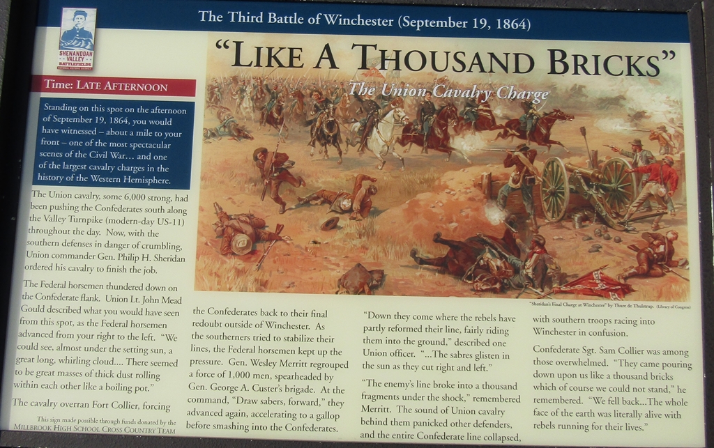 THE THIRD BATTLE OF WINCHESTER MEMORIAL PANEL