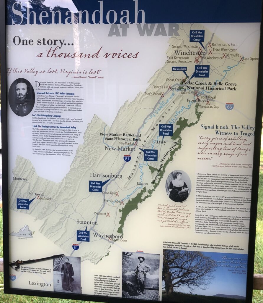 SHENANDOAH AT WAR MEMORIAL PANEL