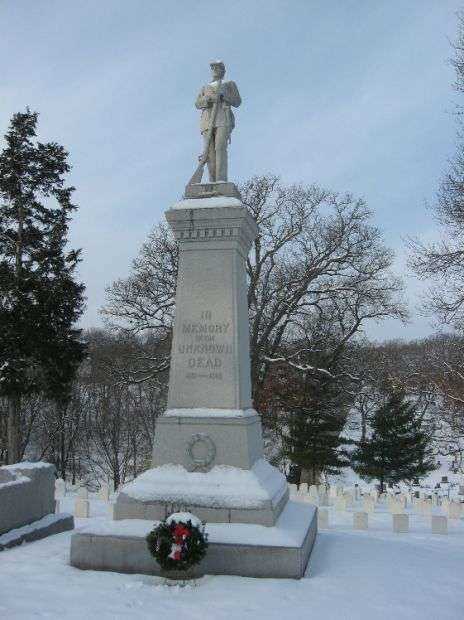 KEOKUK’S NATIONAL CEMETERY CIVIL WAR UNKNOWN DEAD MEMORIAL