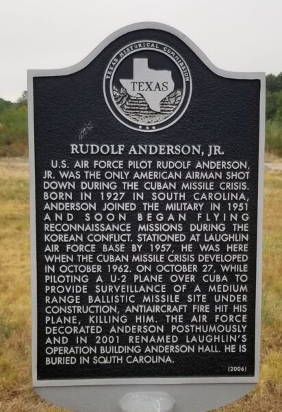 RUDOLF ANDERSON, JR. MEMORIAL MARKER