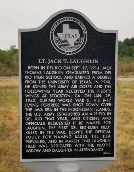 LT. JACK T. LAUGHLIN WAR MEMORIAL MARKER