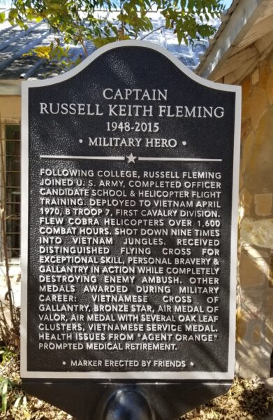 CAPTAIN RUSSELL KEITH FLEMING WAR MEMORIAL MARKER
