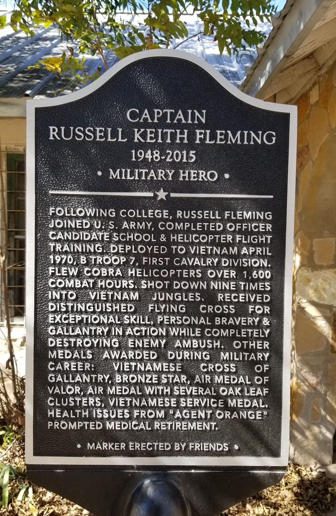 CAPTAIN RUSSELL KEITH FLEMING WAR MEMORIAL MARKER